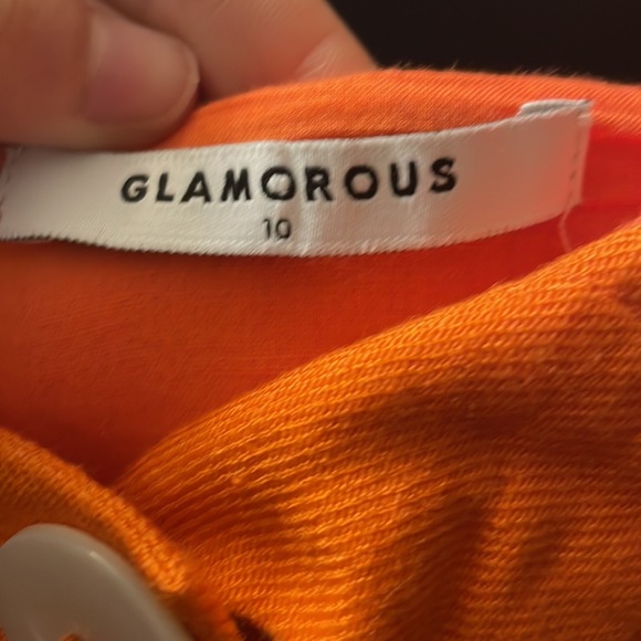 Orange linen crop top - Picture 2 of 3